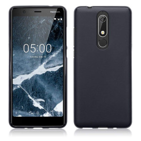 Силиконов гръб ТПУ МАТ ултра тънък за Nokia 5.1 2018 TA-1075 черен